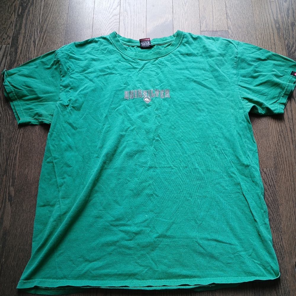 Quiksilver Y2k Skater Green Short Sleeve Tee